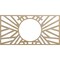 Ekena Millwork Hoover Wood Fretwork Pierced Ceiling Medallion, Hickory, 38"W x 19"H x 14 1/4"ID x 1/4"T CMWP38X19X0250HOHI - alternate 1